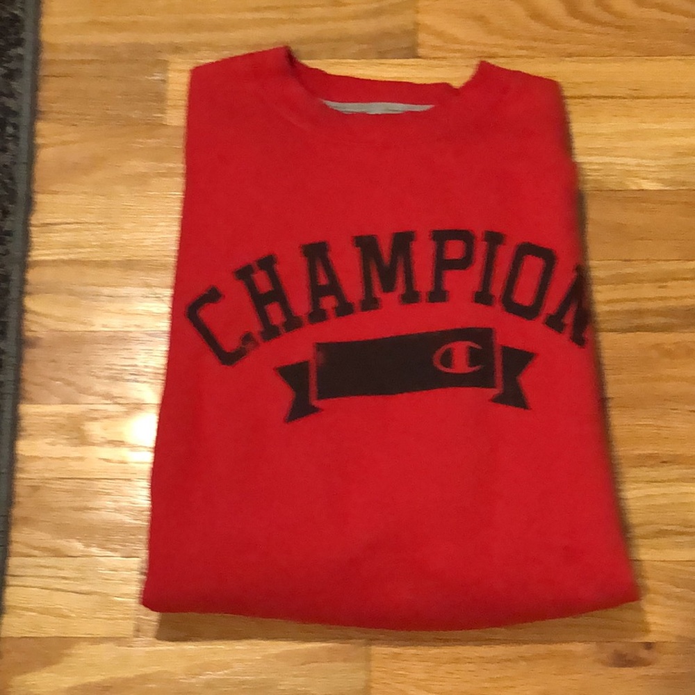 Champion Vintage Thrwbk ECO Authentic Red Crewneck - Picture 3 of 5